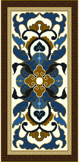 Crab’s Clay Peony, frame design; Double Thunder Motif